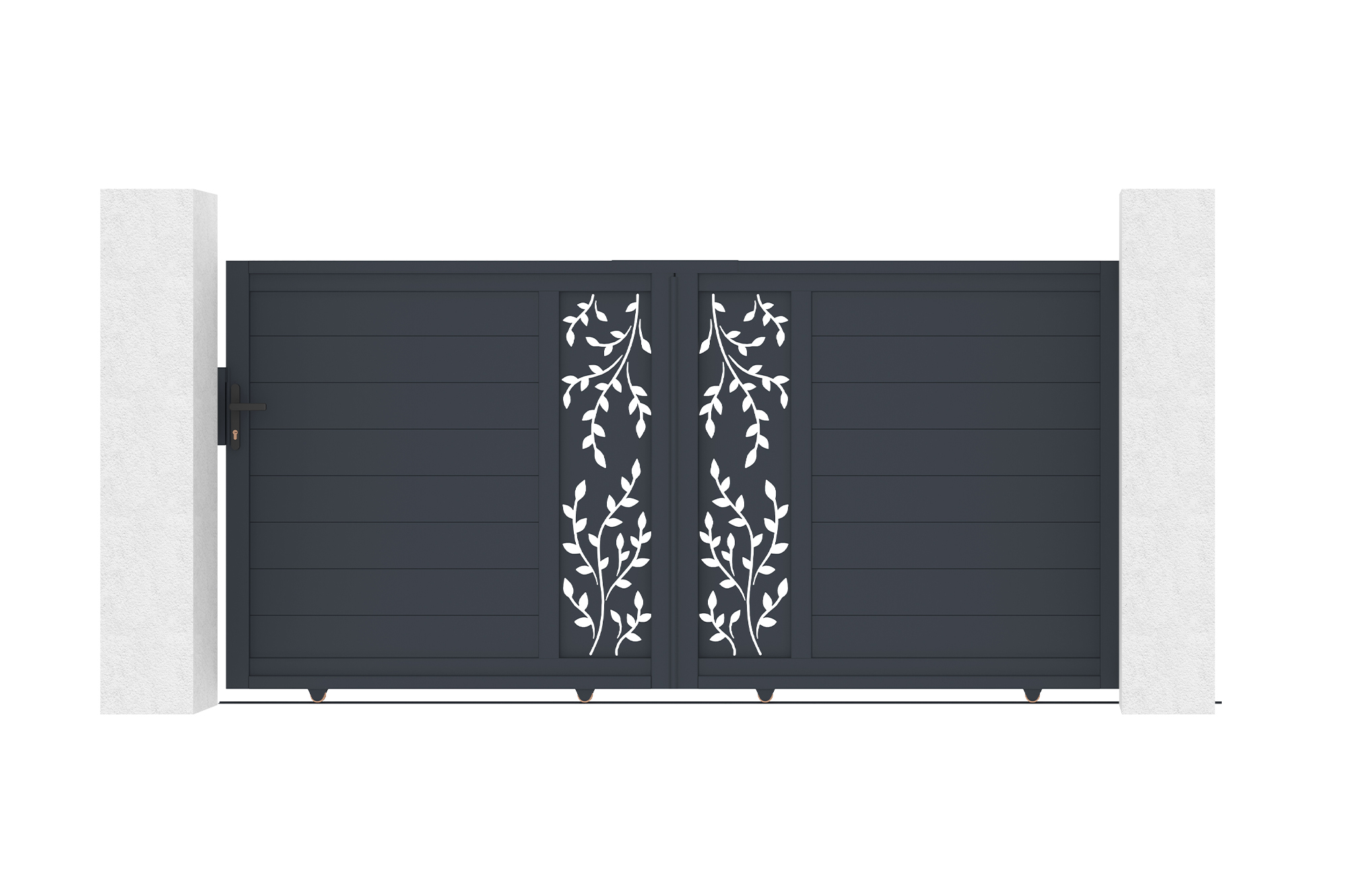 3m FOLYA motorized sliding gate, 140cm high + TANKER C600 motor 2