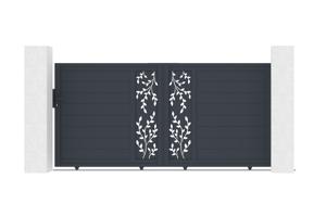 3m FOLYA motorized sliding gate, 140cm high + TANKER C600 motor 2