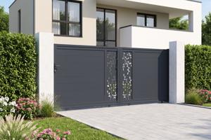 3,5 m FOLYA gemotoriseerde schuifpoort, 140 cm hoog + RANGER C300 motor 6