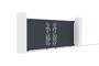 Portail coulissant 3,5m FOLYA H.140cm aluminium gris 2