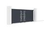 Portail coulissant 3,5m RUIVO H.140cm aluminium gris 2