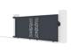Portail coulissant 3,5m RUIVO H.140cm aluminium gris 7