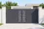 RUIVO schuifpoort van 3,5 m, 160 cm hoog, grijs aluminium main_image thumbnail