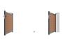 Cancello a battente ATHOS in legno massello composito, altezza 3,5 m (140 cm), colore teak, con telaio in alluminio. 17