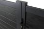 ATHOS 3m H.140cm anthracite grey solid wood swing gate with aluminum frame 9