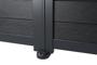 ATHOS 3m H.140cm anthracite grey solid wood swing gate with aluminum frame 8