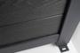ATHOS 3m H.160cm anthracite grey solid wood swing gate with aluminum frame 10