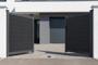 ATHOS 3m H.160cm anthracite grey solid wood swing gate with aluminum frame 6