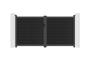 ATHOS 3m H.160cm anthracite grey solid wood swing gate with aluminum frame 15