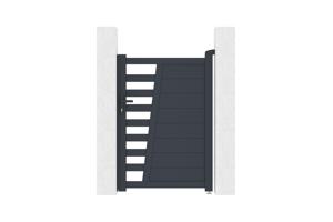 Gate 1m CERVINA H.140cm gray aluminum 2
