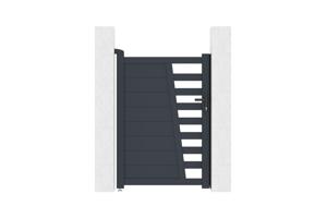 Gate 1m CERVINA H.140cm gray aluminum 7