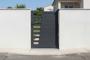 Gate 1m CERVINA H.140cm gray aluminum main_image thumbnail