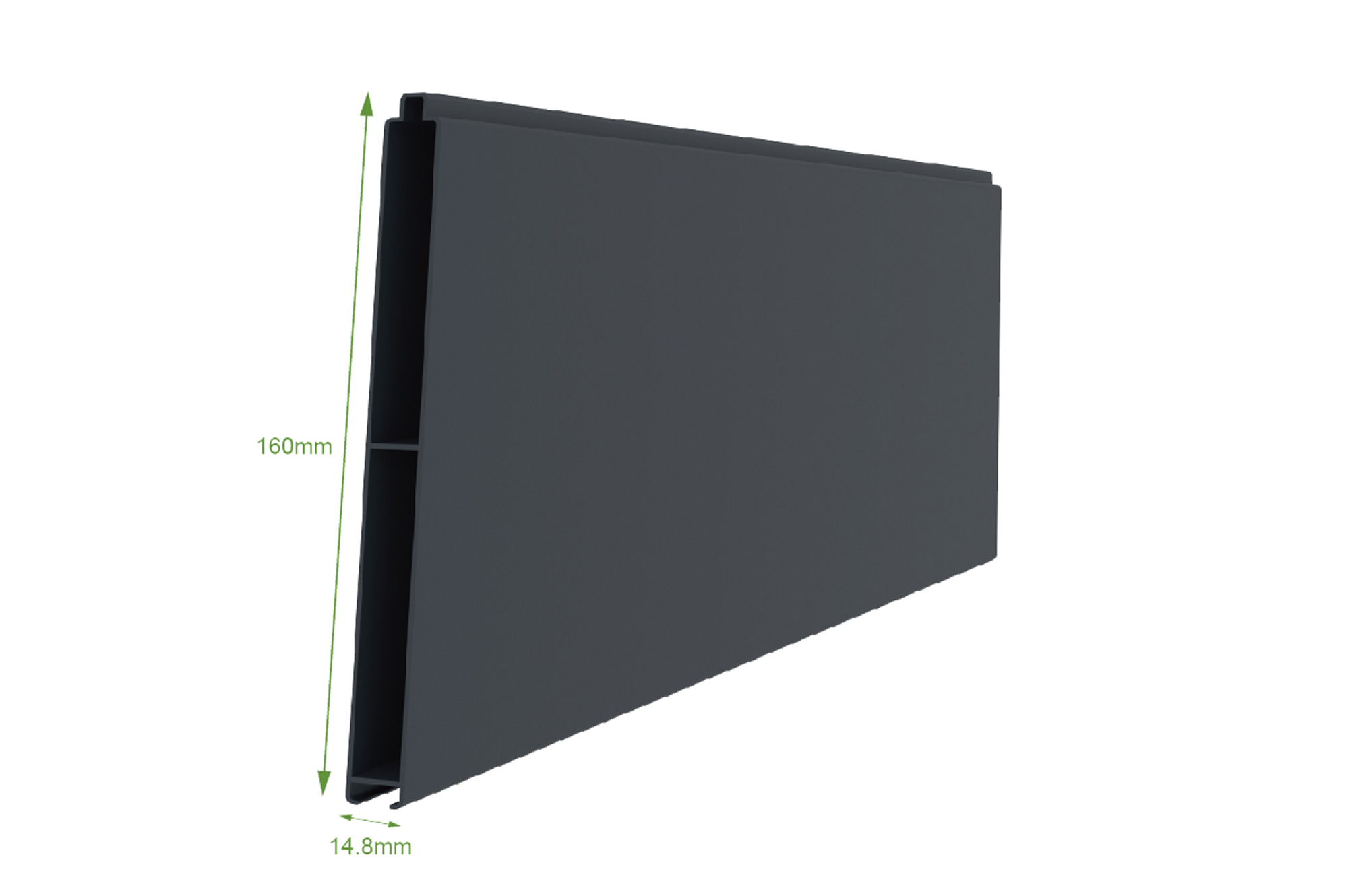 Portão de batente 3m CERVINA H.160cm alumínio cinza 10