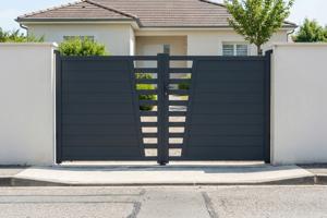 Veramie vārti 3m CERVINA augstums 160cm pelēks alumīnijs main image