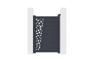 Cancello 1m CERVINA RUIVO H.140cm alluminio grigio 2