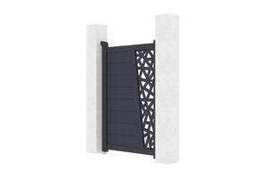 Cancello 1m CERVINA RUIVO H.140cm alluminio grigio 8