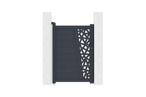 Cancello 1m CERVINA RUIVO H.140cm alluminio grigio 6