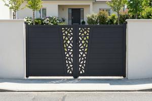 Veramie vārti 3m CERVINA RUIVO A.160cm pelēks alumīnijs main image