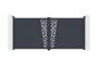 Swing gate 3.5m CERVINA RUIVO H.160cm gray aluminum 2