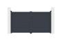 CALANCIA krilna vrata 3m, v. 160cm, sivi aluminij 2