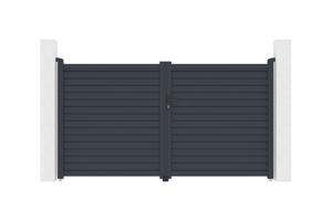 CALANCIA 3m augstuma, 160cm veramie vārti, pelēks alumīnijs main image