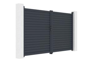 CALANCIA 3m H.180cm swing gate, grey aluminum 8