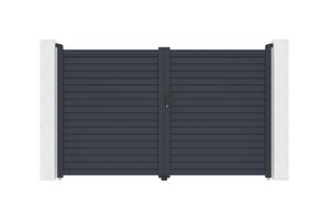 CALANCIA 3m augstumā 180cm veramie vārti, pelēks alumīnijs main image