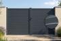 CALANCIA 3.5m H.180cm swing gate, grey aluminum main_image thumbnail