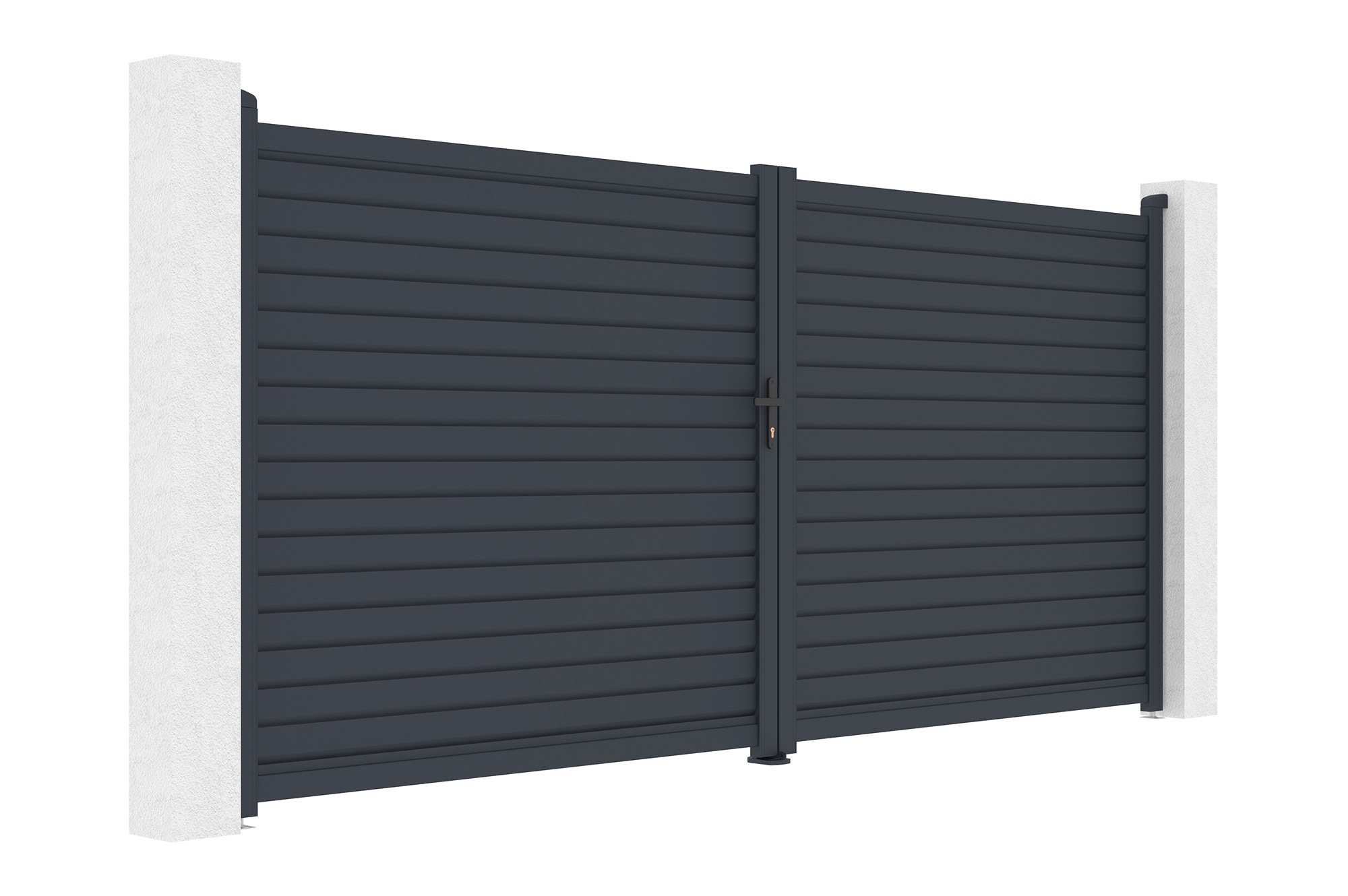 CALANCIA 4 m aukščio vartai, 180 cm aukščio, pilko aliuminio 6