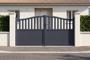 3 m MEIJE veramie vārti, 160 cm augsti, pelēks alumīnijs main_image thumbnail