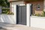 Cancello in alluminio grigio VELETA H.120cm 1m 12