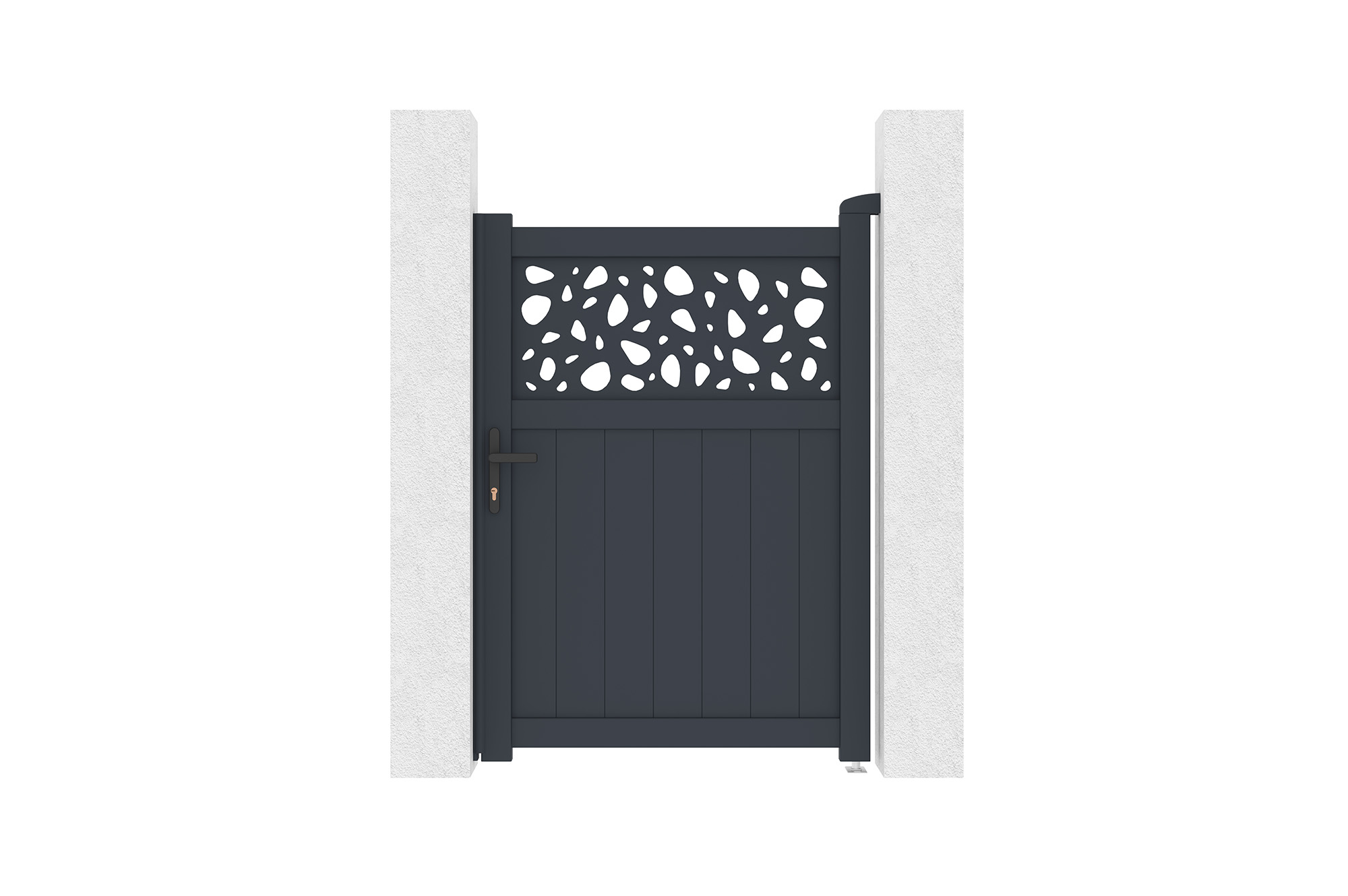 Portti 1m DOLOMITE SUNNY K.140cm harmaa alumiini main_image