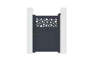 Vrata 1m DOLOMITE SUNNY v. 140 cm siva aluminijasta main image