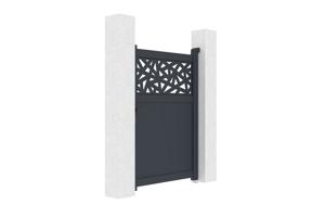 Portillon 1m ajustable en largeur DOLOMITE RUIVO H.140cm aluminium gris 2