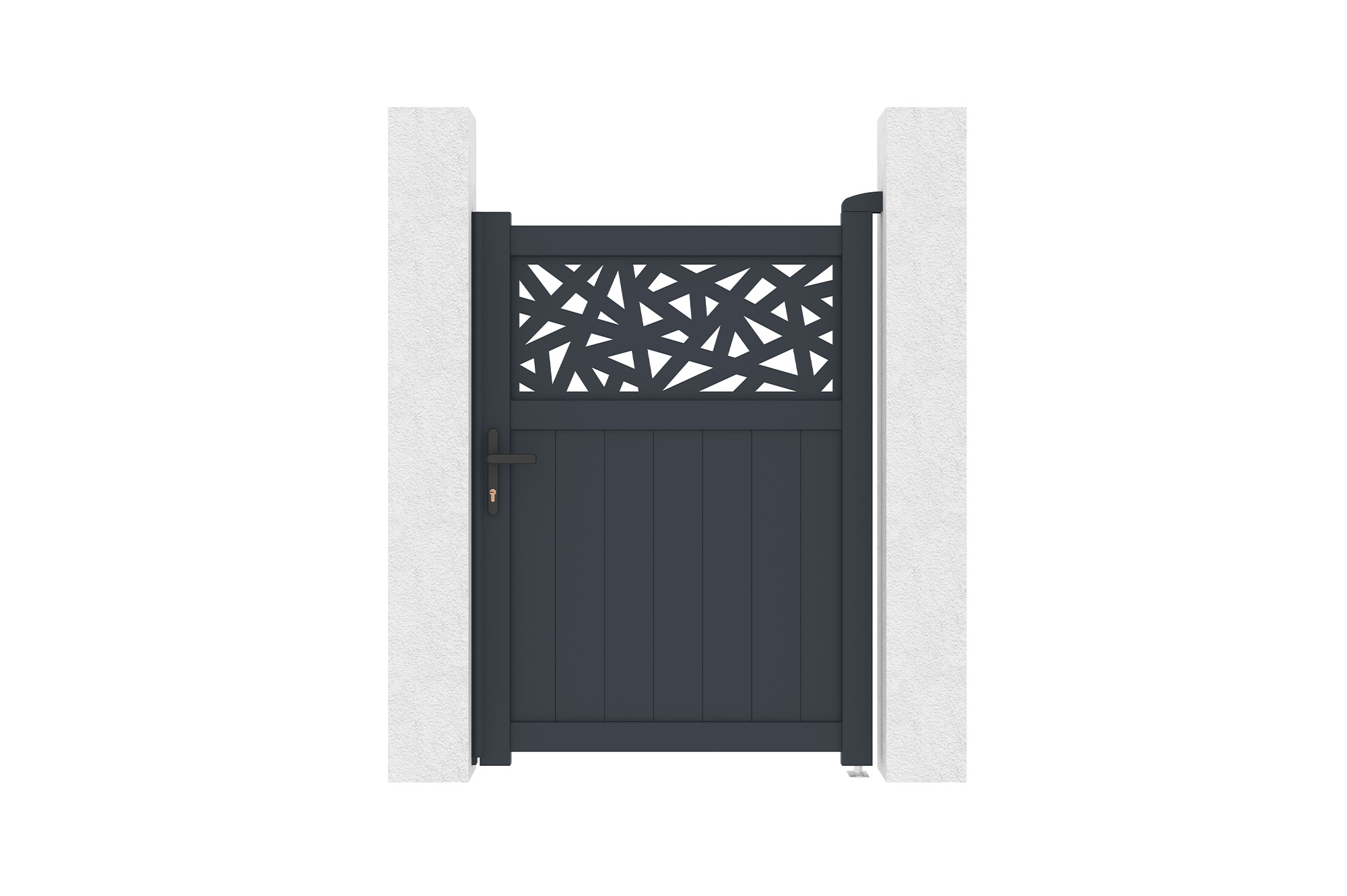 Portti 1m DOLOMITE RUIVO H.140cm harmaa alumiini main_image