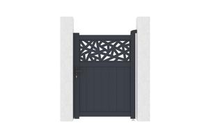 Vrata 1m DOLOMITE RUIVO H.140cm siva alu main image