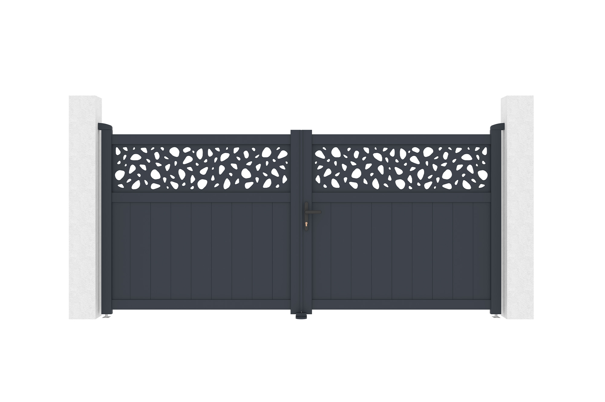 3m DOLOMITE SUNNY svänggrind, 140cm hög, grå aluminium main_image