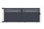 4m DOLOMITE RUIVO sliding gate, 160cm high, grey aluminum 5