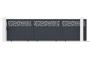 Sliding gate 5m DOLOMITE RUIVO H.140cm gray aluminum thumbnail 2