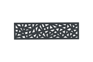 Portail coulissant 5m DOLOMITE RUIVO H.140cm aluminium gris + Poteau EIFEL 20x20cm aluminium H.166cm gris anthracite 8