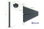Clôture aluminium persienne 2m VANO H.180cm gris thumbnail 11
