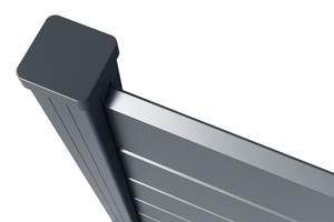 Clôture aluminium persienne 2m VANO H.180cm gris 8