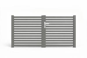 Portail battant 3,5m NERA H.120cm taupe main image