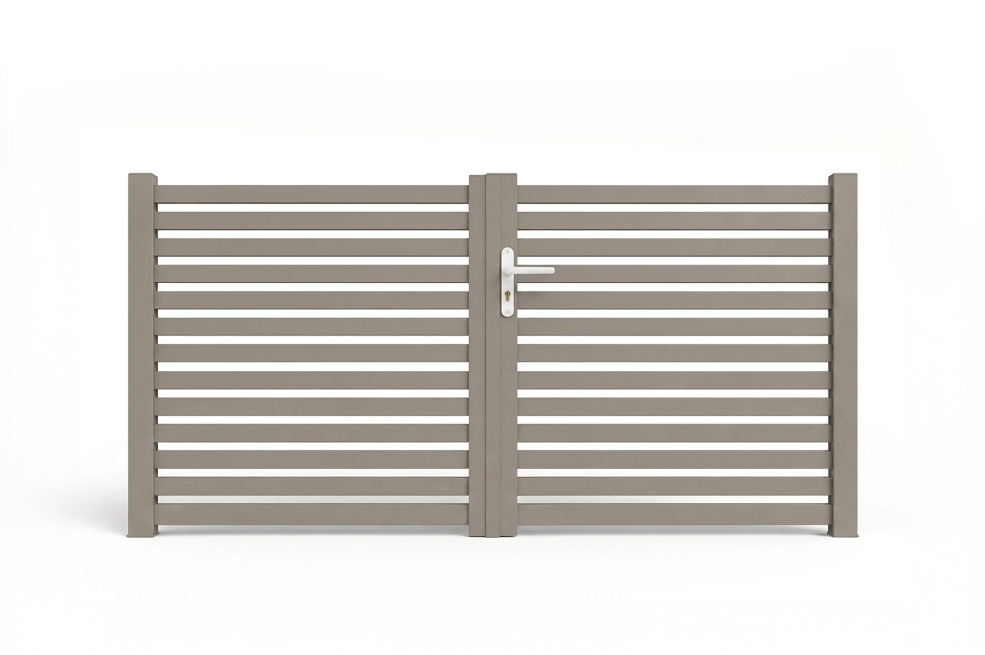 Portão de balanço NERA 3,5m A.120cm cor taupe main_image