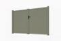 Puerta batiente TABOR de 3 m, 160 cm de alto, verde. thumbnail 3