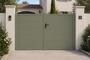 Puerta batiente TABOR de 3 m, 160 cm de alto, verde. thumbnail 2
