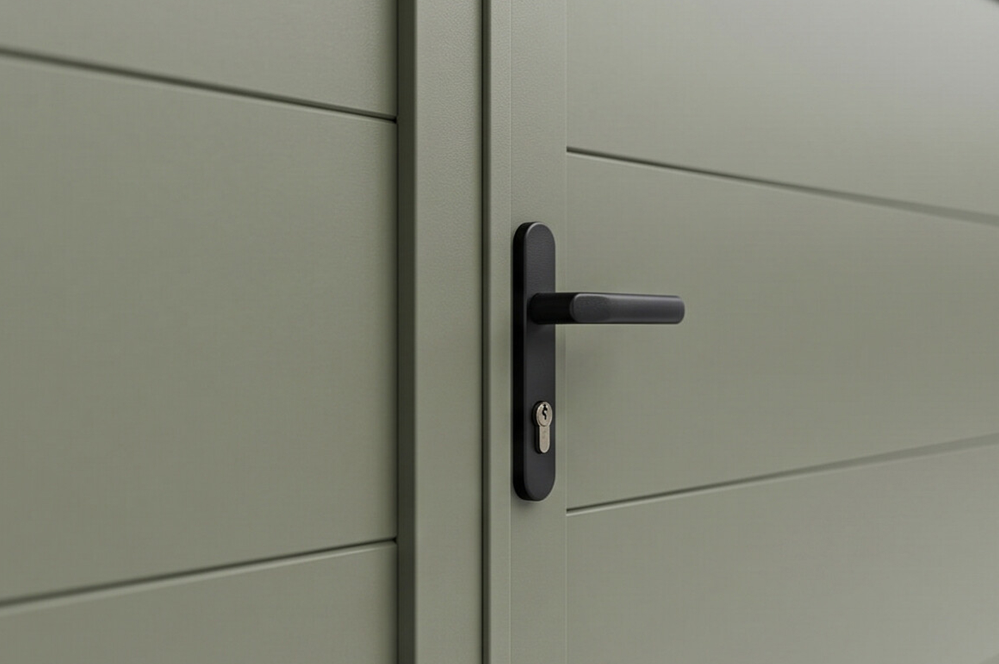 Puerta batiente TABOR de 3 m, 160 cm de alto, verde. 5