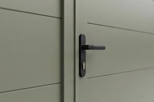 Puerta batiente TABOR de 3 m, 160 cm de alto, verde. 5
