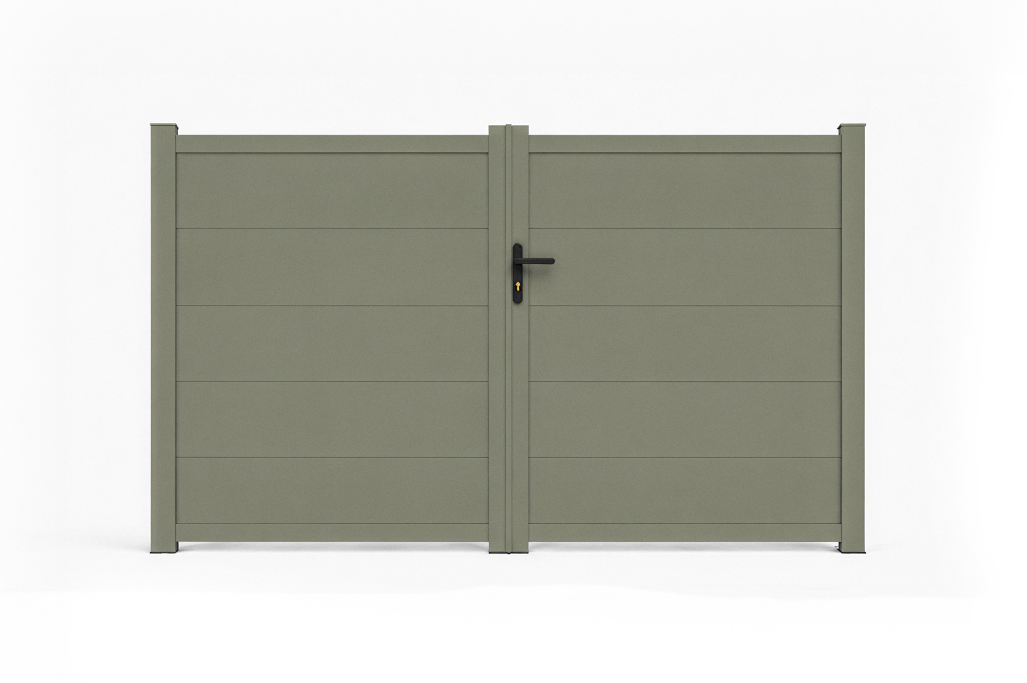 Puerta batiente TABOR de 3 m, 160 cm de alto, verde. main_image