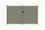 Puerta batiente TABOR de 3 m, 160 cm de alto, verde. main_image thumbnail